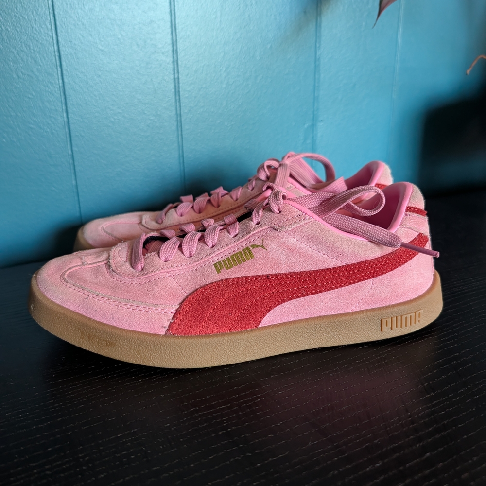 Puma Pink and Red Sneakers